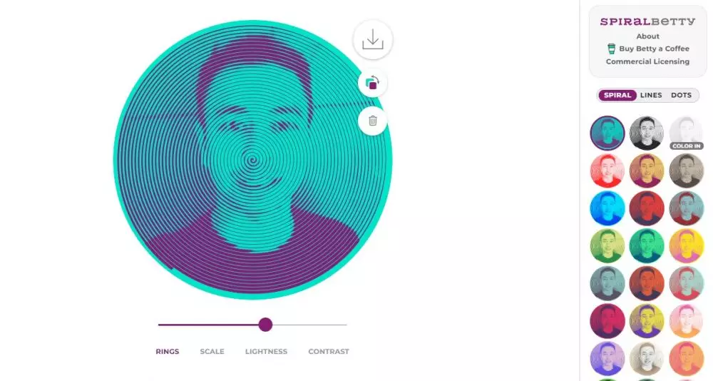 Cara bikin Spiral Betty, foto jadi estetik bergaya old school berbagai sumber