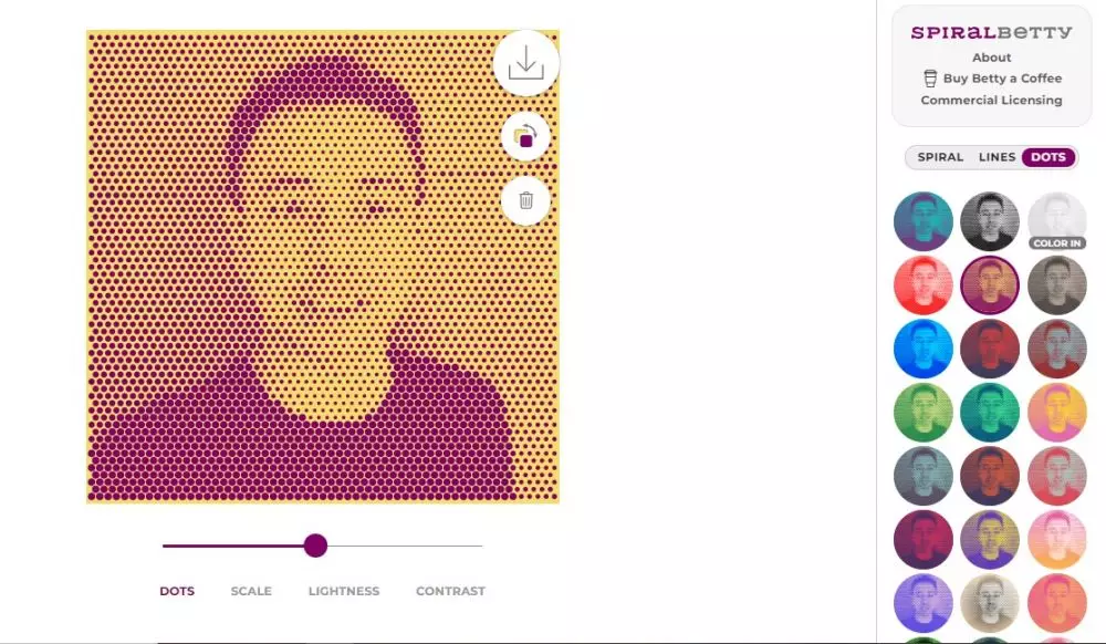 Cara bikin Spiral Betty, foto jadi estetik bergaya old school berbagai sumber