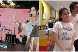 Jadi momen spesial, ini potret 13 seleb saat ketemu artis idola