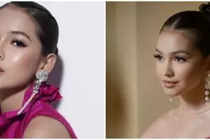 9 Momen ulang tahun ke-15 Sandrinna Michelle, anggun pakai dress merah