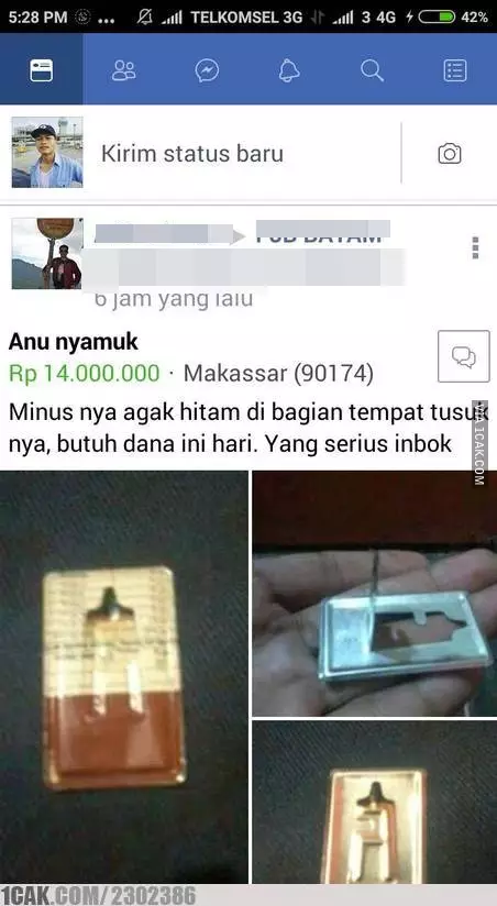status lucu jualan di facebook © berbagai sumber
