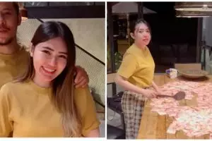 Ikuti tren, 9 momen keluarga Via Vallen gelar game serok uang