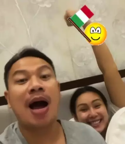 potret mesra Kalina Ocktaranny & Vicky Prasetyo © Instagram