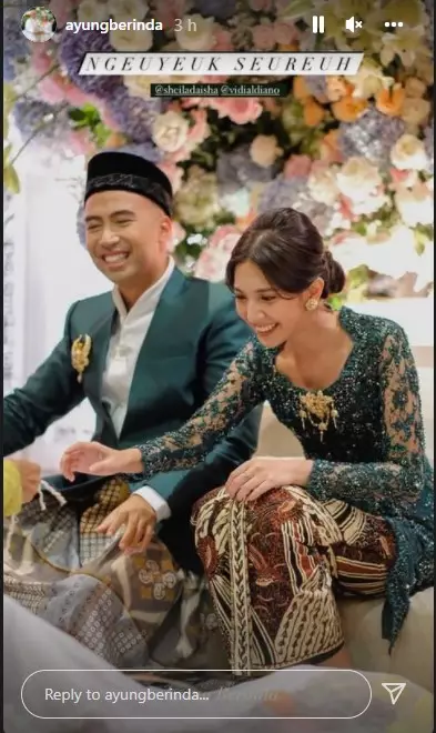 Prosesi pernikahan Vidi Aldiano Instagram