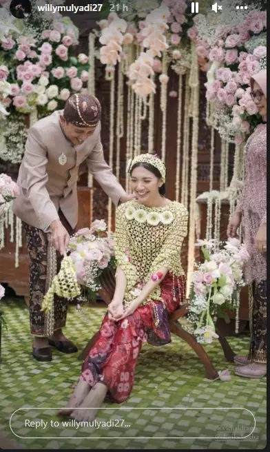 Prosesi pernikahan Vidi Aldiano Instagram