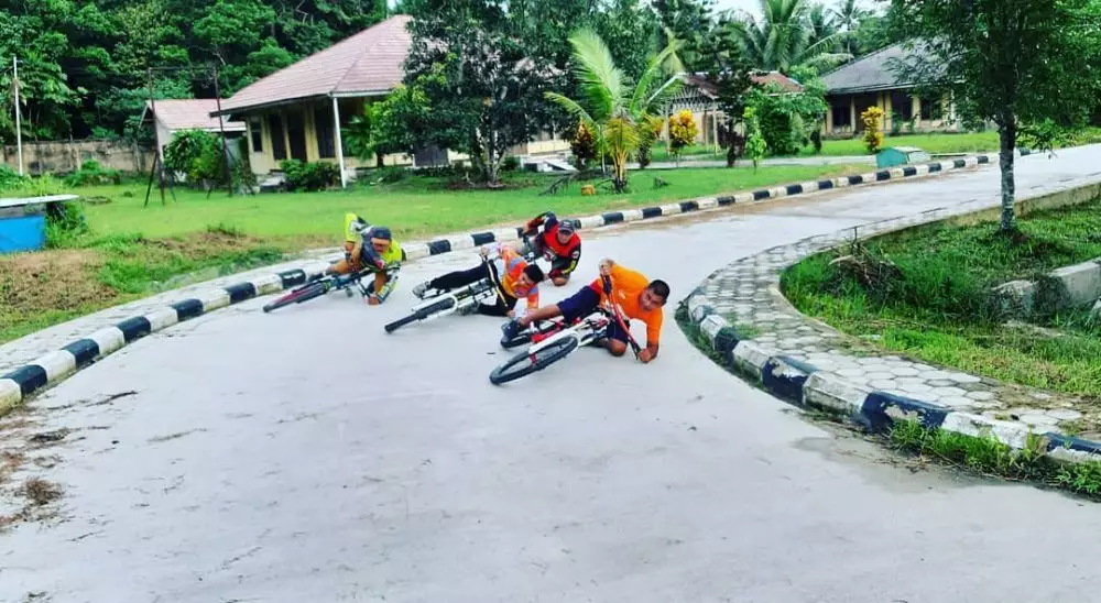 Momen lucu saat gowes istimewa
