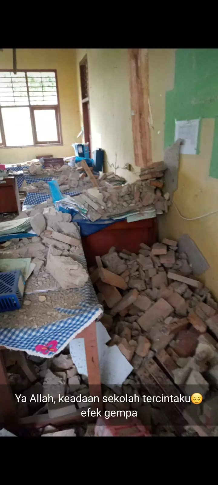 dampak gempa bumi banten © twitter dampak gempa bumi banten © twitter