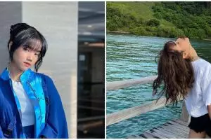 7 Potret Fuji liburan di Lombok, rindukan mendiang Bibi dan Vanessa