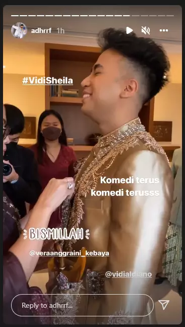 potret detail penampilan Vidi Aldiano dan Sheila Dara Berbagai sumber