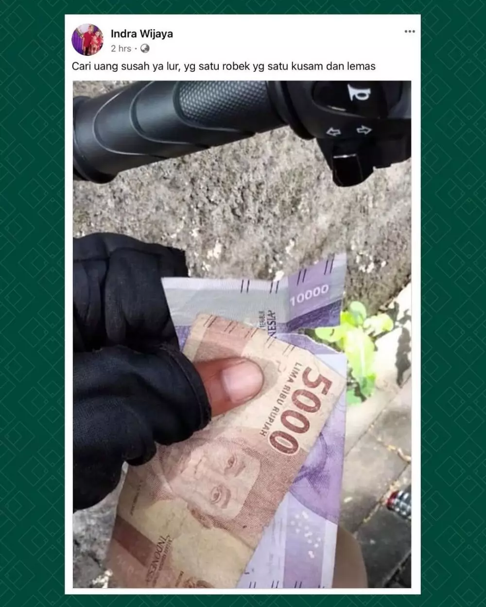 driver ojek online dapat tip dari customer © Instagram driver ojek online dapat tip dari customer © Instagram