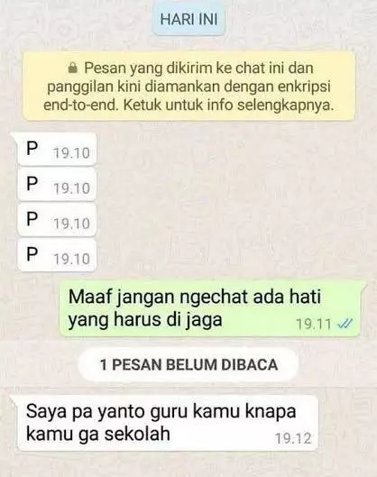 chat siswa dicari guru nyeleneh banget © Twitter chat siswa dicari guru nyeleneh banget © Twitter