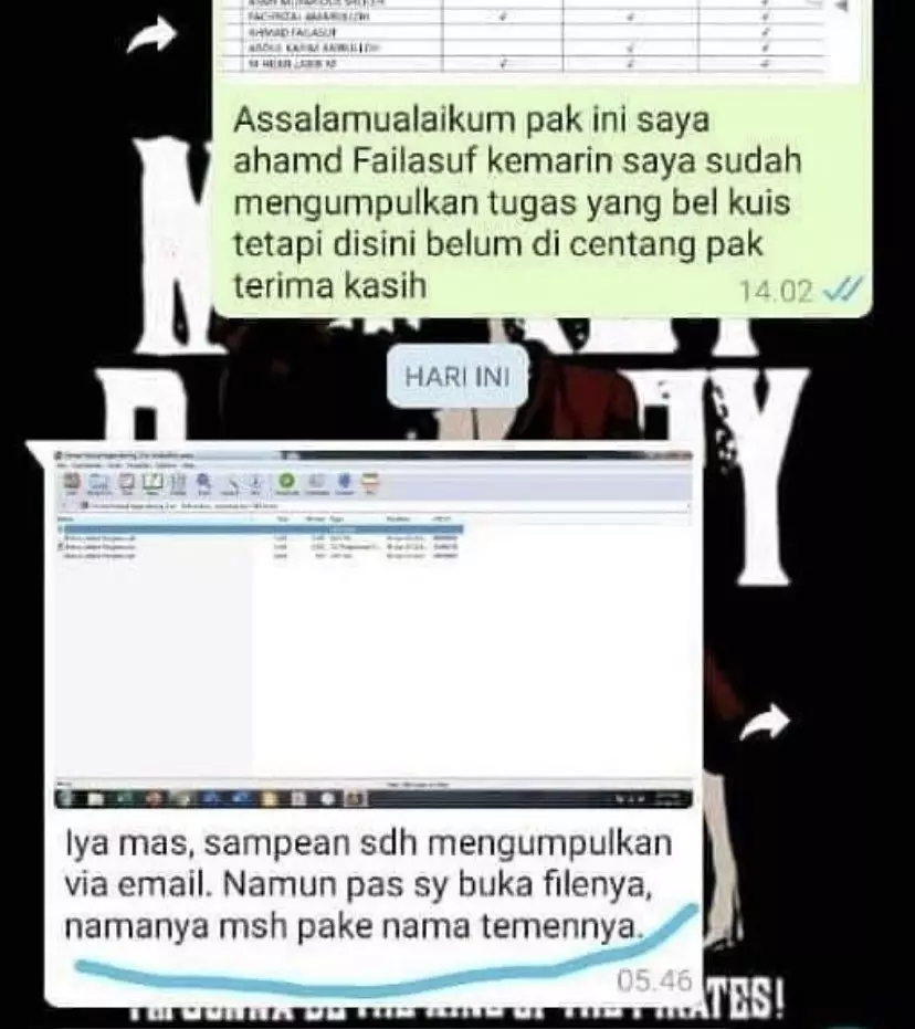 chat siswa dicari guru nyeleneh banget © Twitter chat siswa dicari guru nyeleneh banget © Twitter