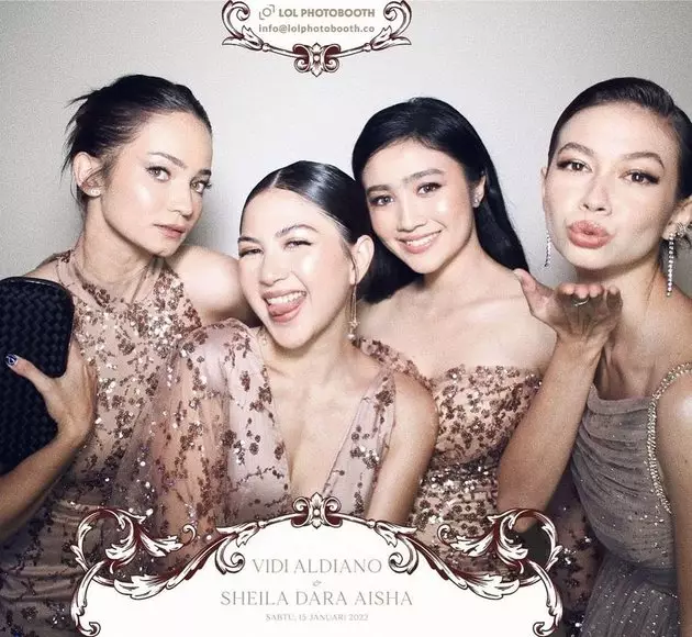 Gaya seleb di nikahan Vidi Aldiano dan Sheila Dara © berbagai sumber