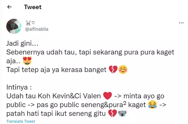 Kevin Sanjaya dan Valencia Tanoe jadian, ini 11 cuitan lucu warganet © 2022 brilio.net Kevin Sanjaya dan Valencia Tanoe jadian, ini 11 cuitan lucu warganet © 2022 brilio.net
