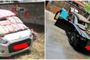 Alih fungsi, ini 11 potret lucu mobil dijadikan jemuran