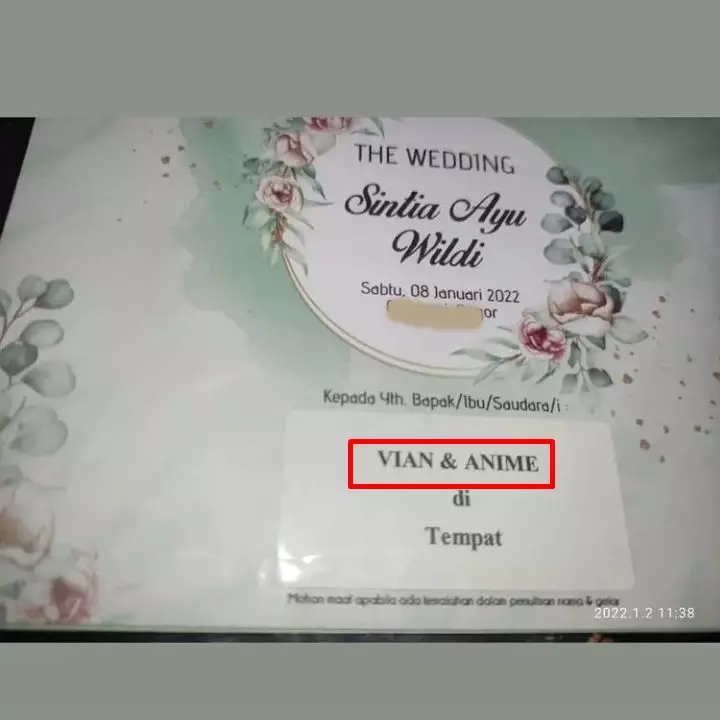 tulisan nama penerima undangan © berbagai sumber tulisan nama penerima undangan © berbagai sumber