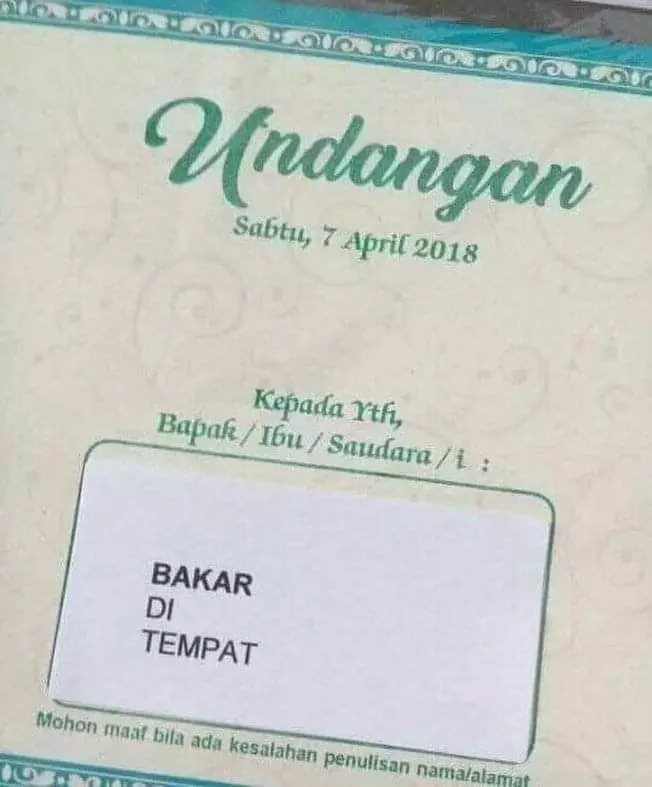 tulisan nama penerima undangan © berbagai sumber tulisan nama penerima undangan © berbagai sumber