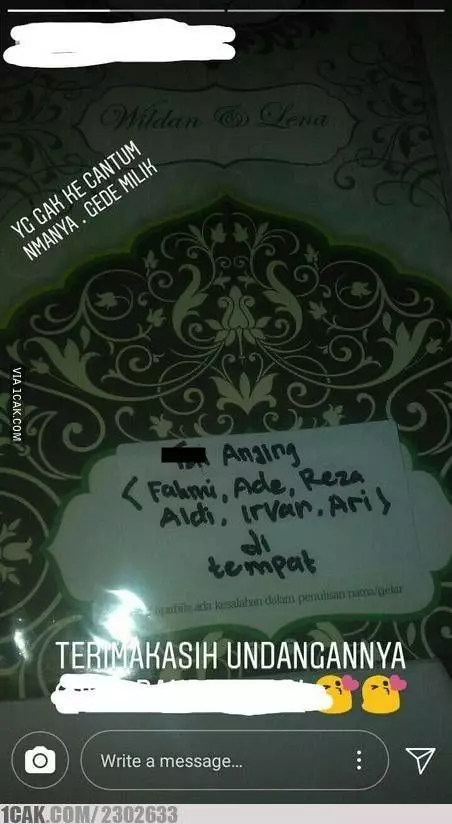 tulisan nama penerima undangan © berbagai sumber tulisan nama penerima undangan © berbagai sumber