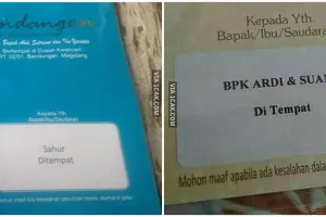 15 Tulisan nama penerima undangan ini absurd abis, cuma di Indonesia