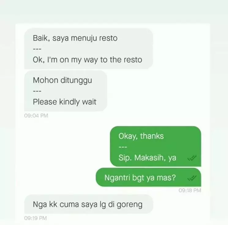 ojek online lagi antre orderan lucu © berbagai sumber