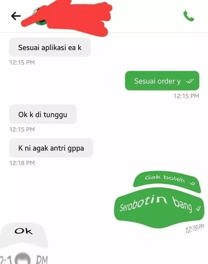 ojek online lagi antre orderan lucu © berbagai sumber