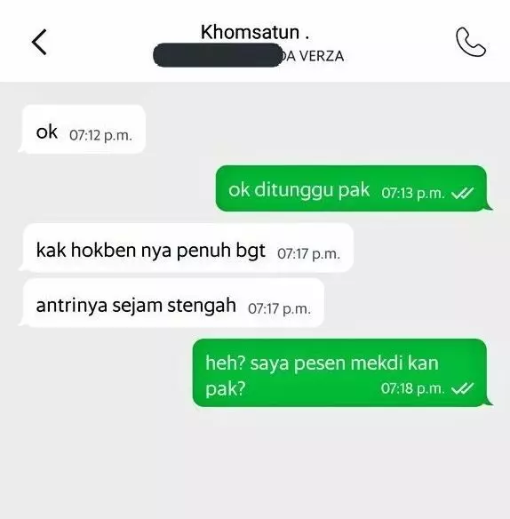 ojek online lagi antre orderan lucu © berbagai sumber