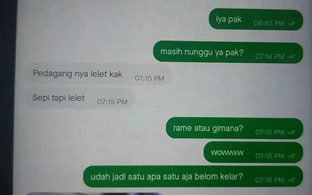 ojek online lagi antre orderan lucu © berbagai sumber