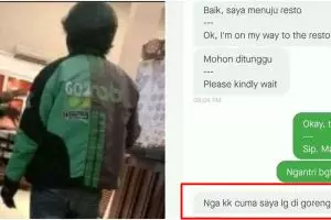 11 Chat lucu driver ojek online lagi antre orderan, kocak abis