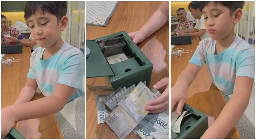 rafathar nabung pecahan 2000 ribu © Instagram