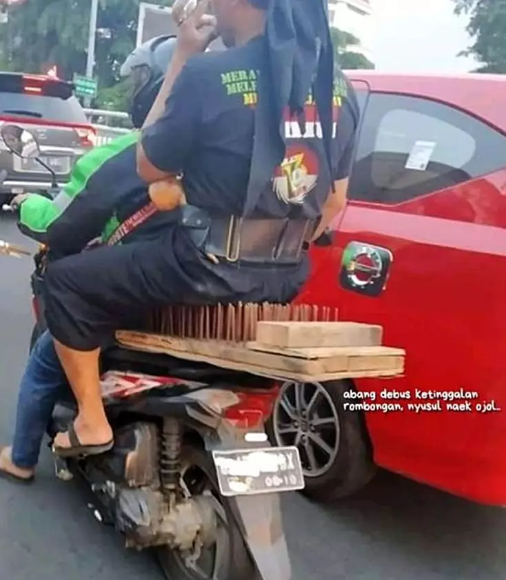 Penumpang kocak © Instagram Penumpang kocak © Instagram