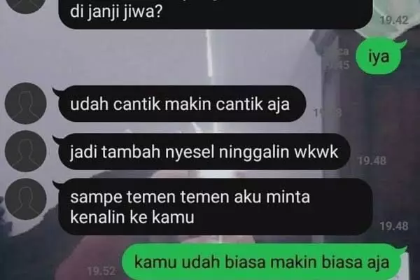 chat kalau orang terlanjur dipuji malah ngeselin © Instagram chat kalau orang terlanjur dipuji malah ngeselin © Instagram