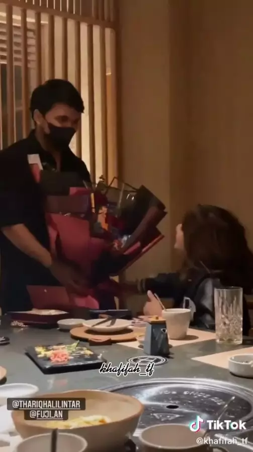 thariq ketemu fuji usai karantina © Instagram