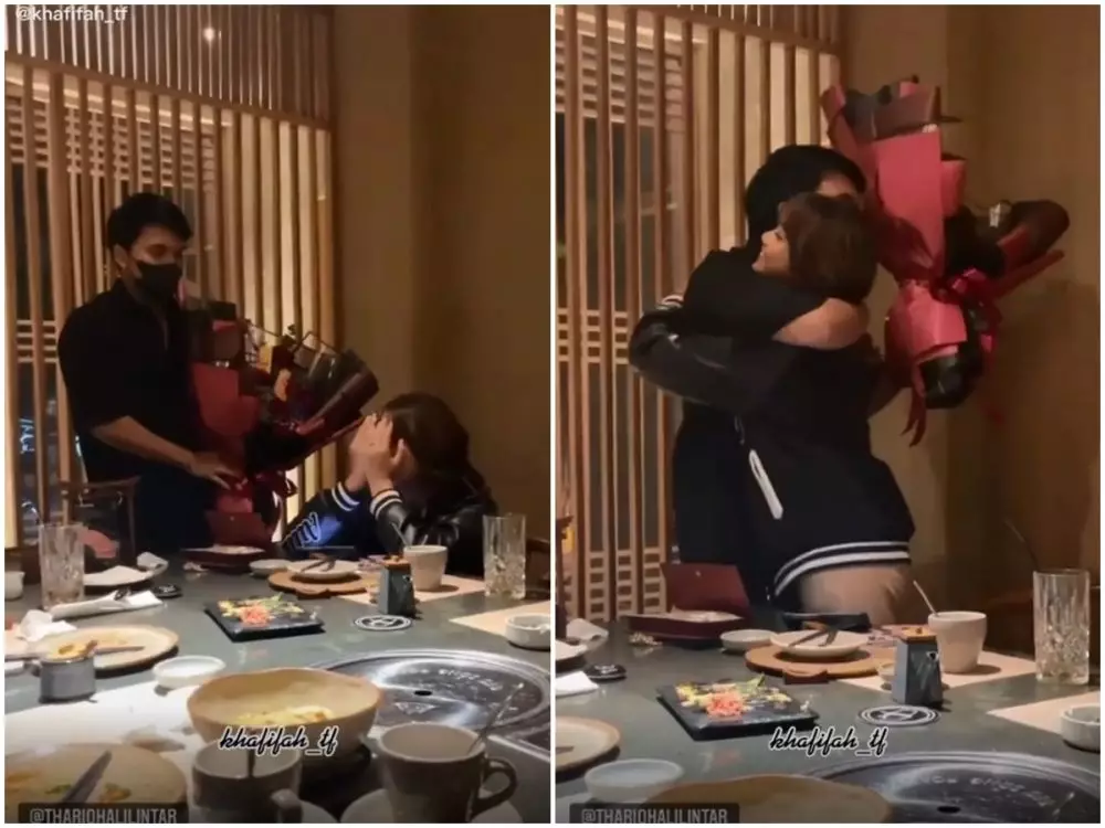 thariq ketemu fuji usai karantina © Instagram