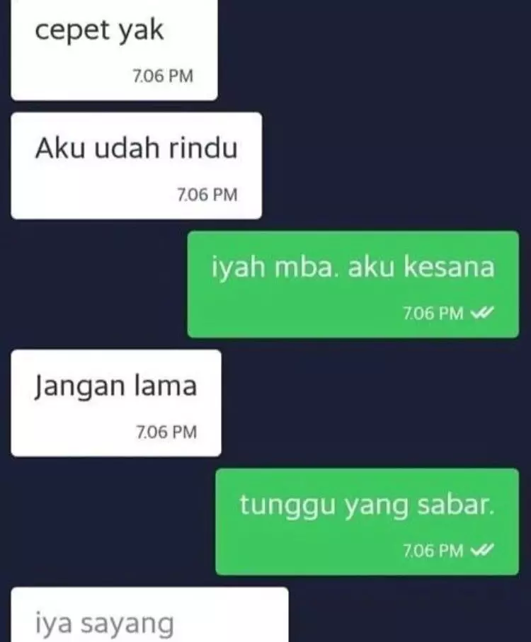 chat alasan driver ojek online disuruh cepat © Instagram