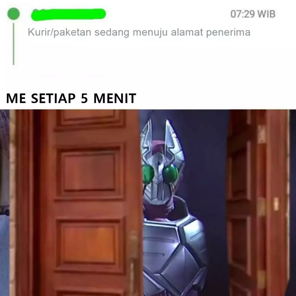 nggak sabar nunggu paket © berbagai sumber