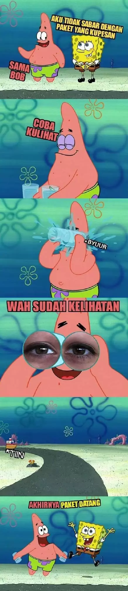 nggak sabar nunggu paket © berbagai sumber