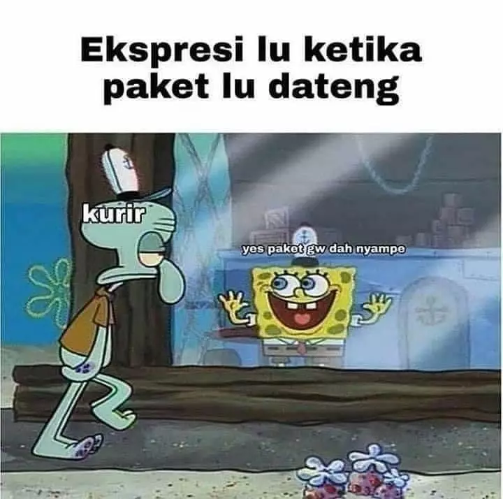 nggak sabar nunggu paket © berbagai sumber