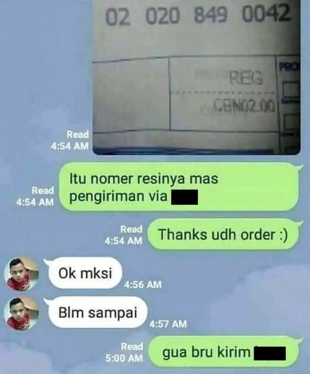 nggak sabar nunggu paket © berbagai sumber