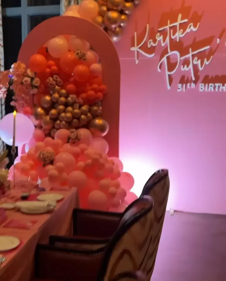 Momen perayaan ulang tahun Kartika Putri © Instagram