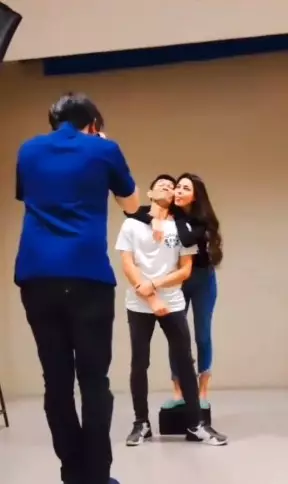 momen mesra Susan Sameh dan Fajar Alfian © berbagai sumber