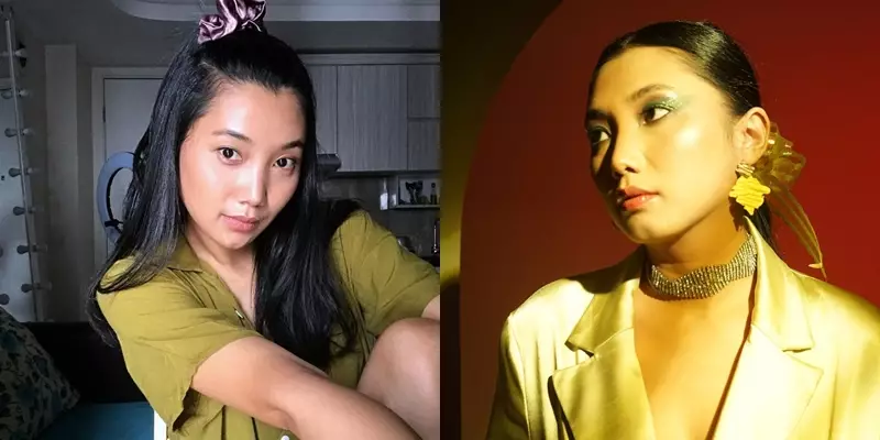 pemain Layangan Putus tanpa dan pakai makeup © 2022 berbagai sumber