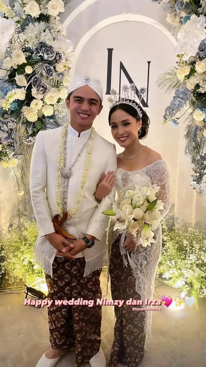 momen pernikahan nimaz dewantary dan radifan mirza © instagram