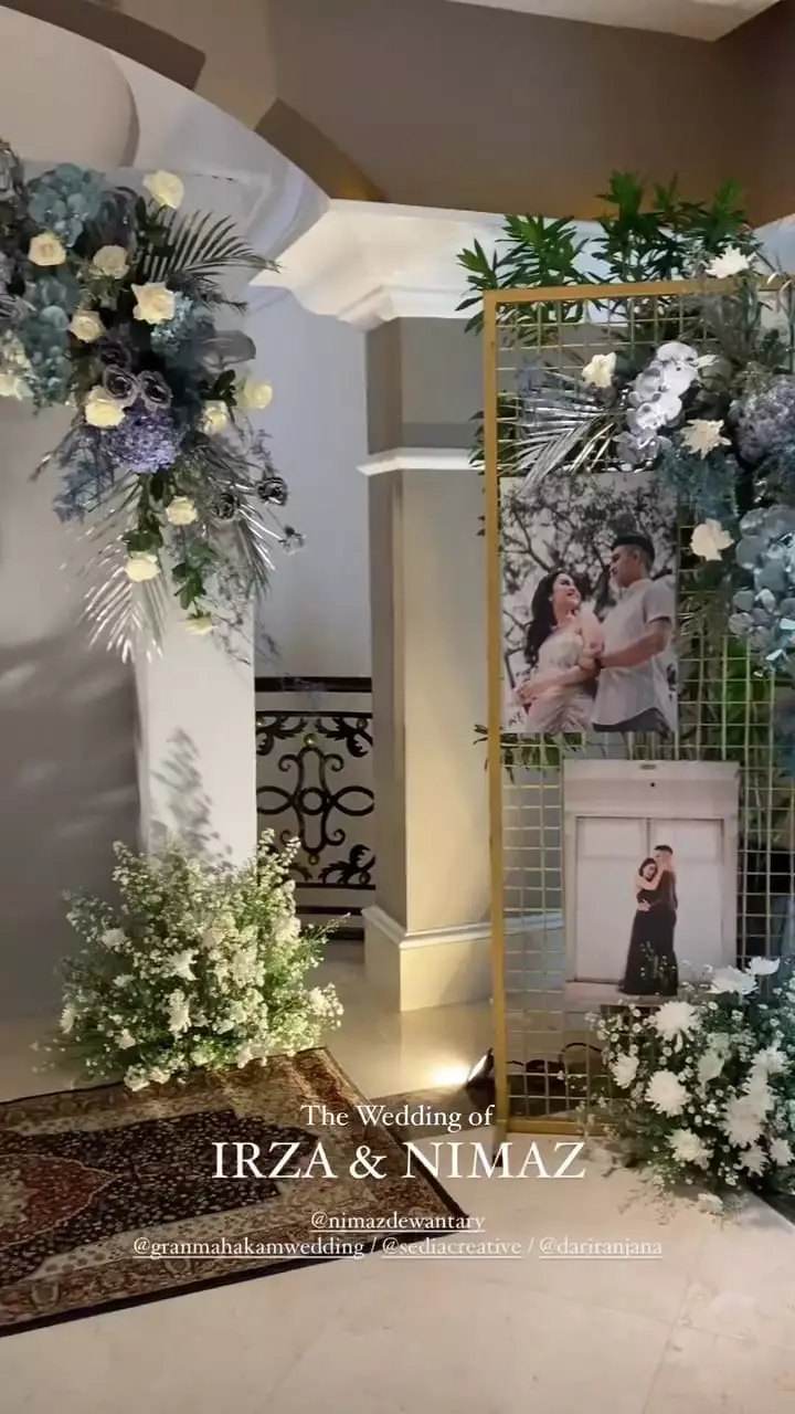 momen pernikahan nimaz dewantary dan radifan mirza © instagram