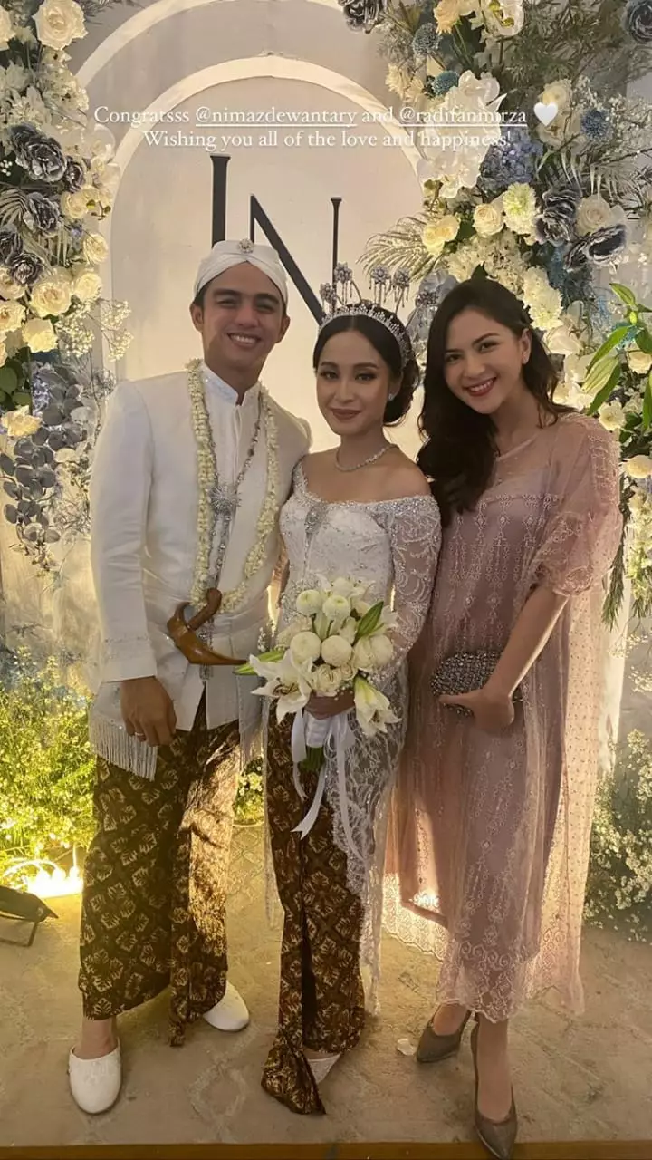 momen pernikahan nimaz dewantary dan radifan mirza © instagram