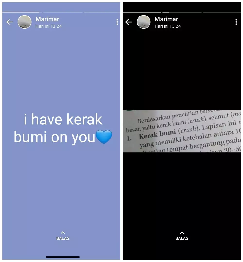 status WA nggak jadi baper akhirnya © Twitter
