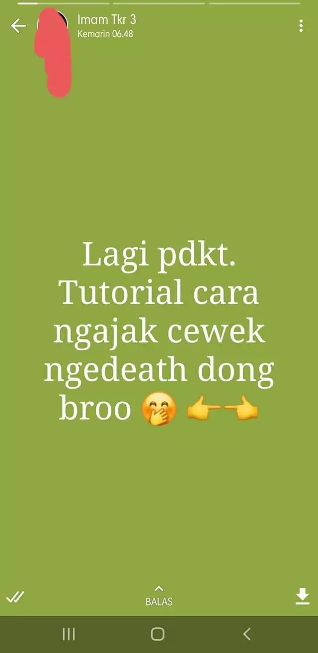 status WA nggak jadi baper akhirnya © Twitter