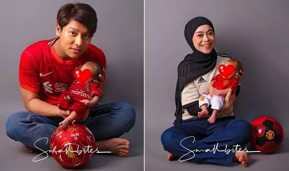 Rizky Billar isengin baby L © Instagram