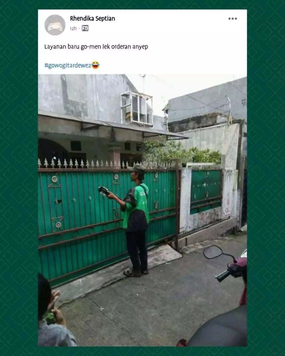 bakat terpendam driver ojek online ada-ada aja © Instagram