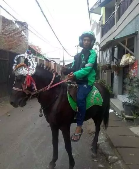 bakat terpendam driver ojek online ada-ada aja © Instagram