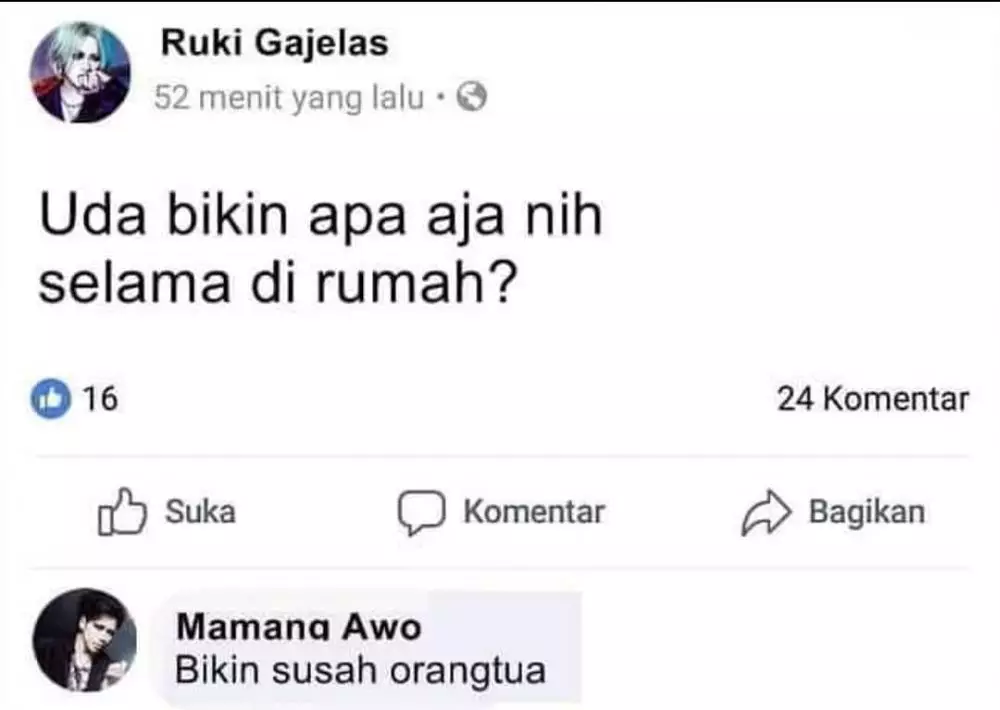 komentar nggak penting facebook © berbagai sumber